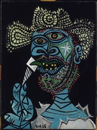 Picasso - Man with a straw hat and an ice cream cone