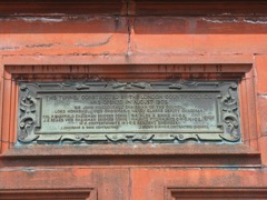 Plaque historique du tunnel
