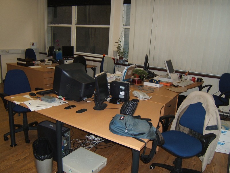 Mon bureau dans la salle des développeurs